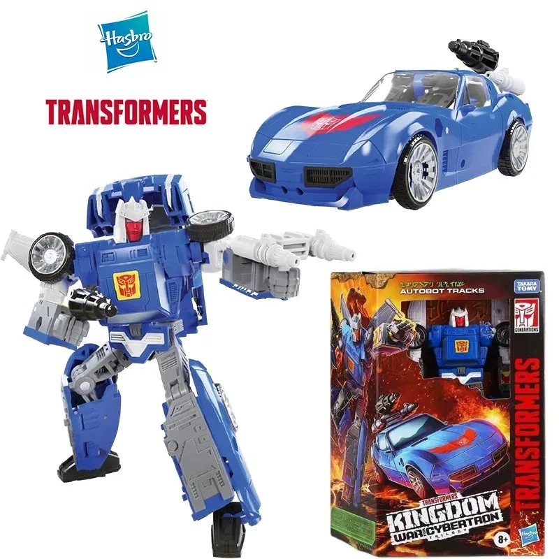 

Новый оригинальный Hasbro Transformers Kingdom WFC-K26 Autobot Tracks Deluxe Class аниме оригинальная фигурка модель комплект игрушка в подарок