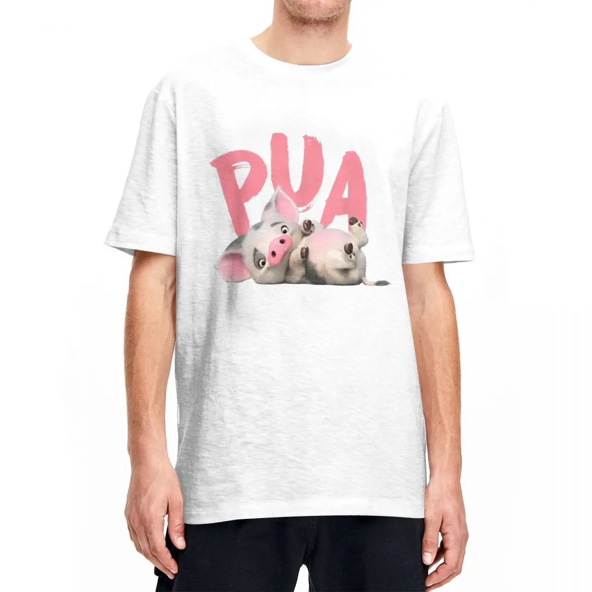 Moana Pua The Pig T Shirt Men Women's 100% Cotton Leisure T-Shirt Round Neck Tee Shirt Short Sleeve Tops Printing