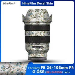 Hinefilm Skin for Sony FE24-105 F4 Lens Decal Skin 24-105 Wrap Cover for Sony 24-105mm f4 g oss SEL24105G Lens Sticker 24105