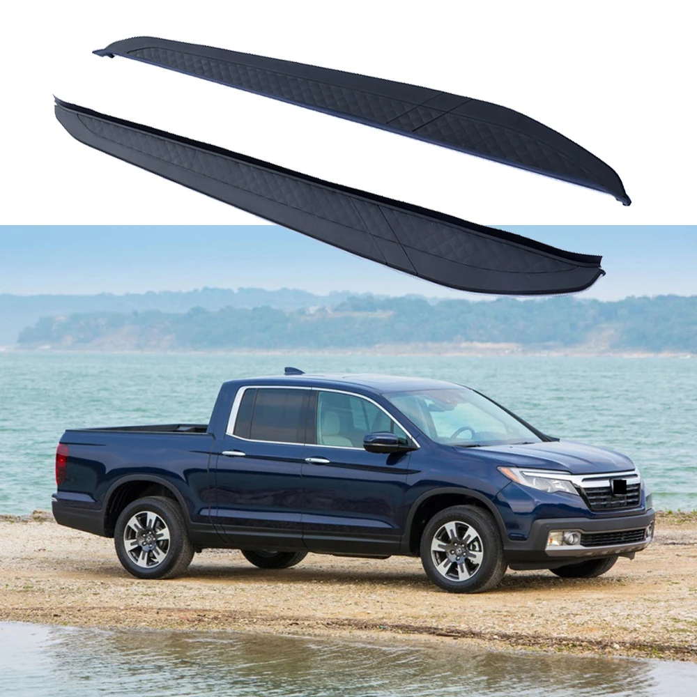 2PCS Side Step fits for Honda Ridgeline 2017 2018 2019 2020 2021 2022 2023 2024 Running Board Nerf Bars Stairs Aluminium Pedal