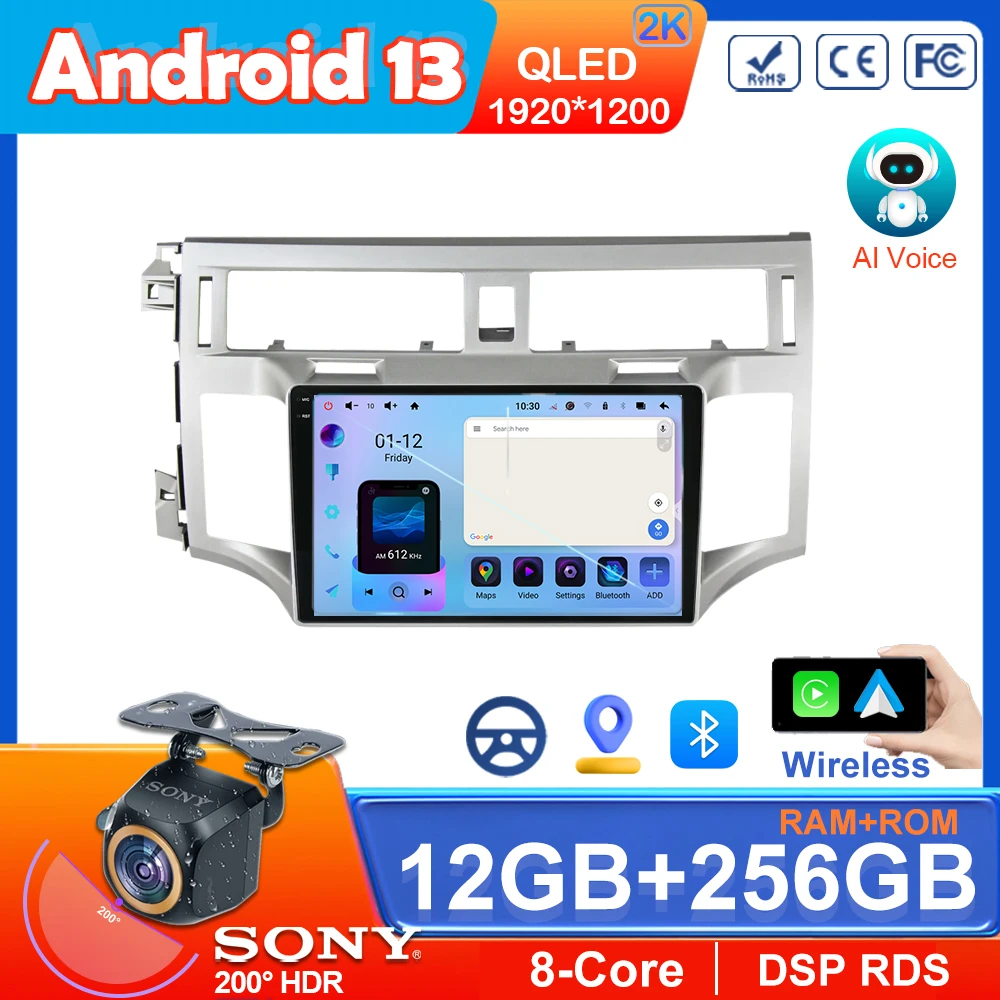 

For Toyota Avalon 3 2006 -2011 Wireless Android Auto Multimedia Car Radio DSP 5G WIFI BT Carplay GPS Navigation No DVD Player