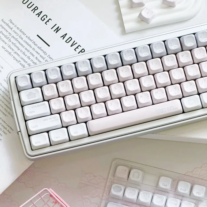 

Набор кастомных PBT-кейкапов с тематикой Love Note, сублимационная печать, профиль Cherry/FOA, для механических клавиатур, аксессуары, подарок