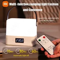 Xiaomi Mila Bedside Lamp For Kids Birthday gift Christmas gift Bedroom lamp Night light Camping light With Clock With Battery