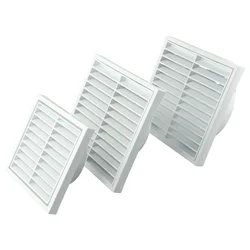 Plastic Ventilation Grille With With Steel Mesh Air Outlet Fresh Air Exhaust Outlet Fresh For Wall Ceiling Openings Duct Vents