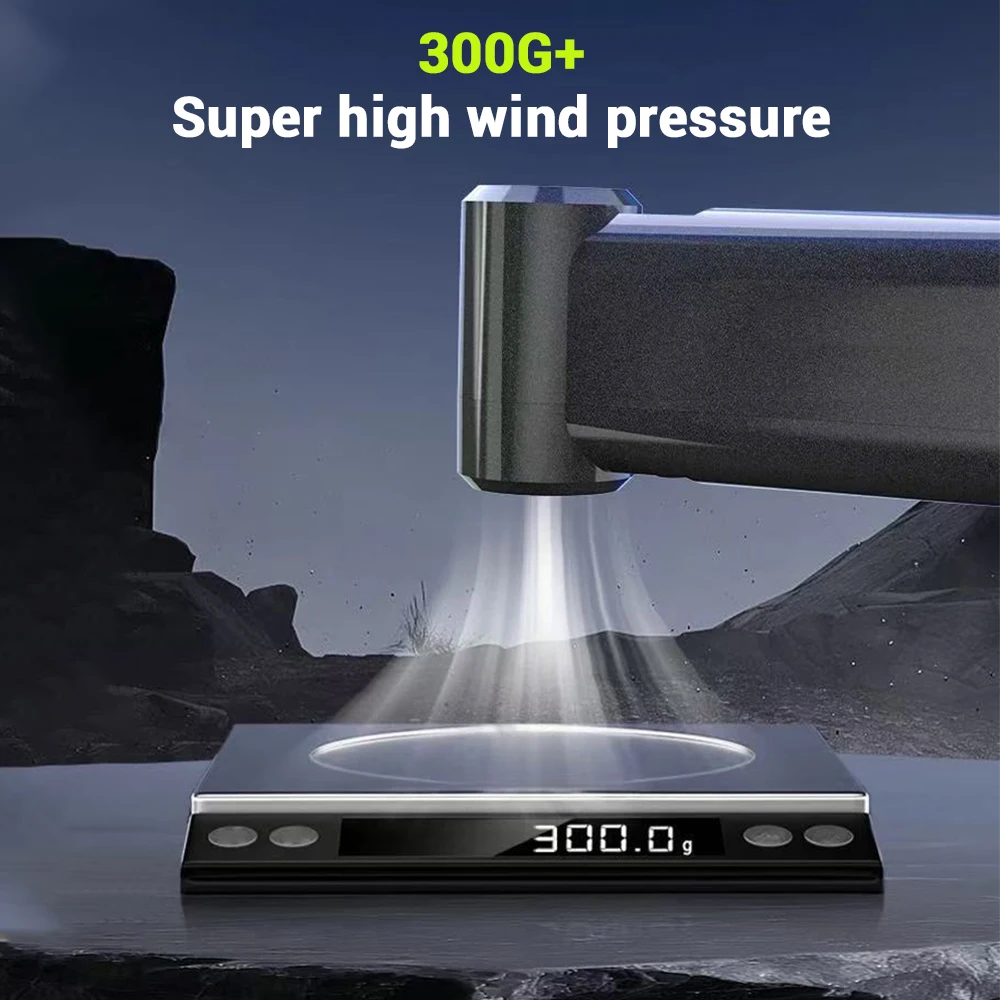 

400000 RPM High Speed Jet Fan Powerful Air Blower Digital Display Turbo Jet Fan Rechargeable Violent Fan 200g Blowing Force Stro