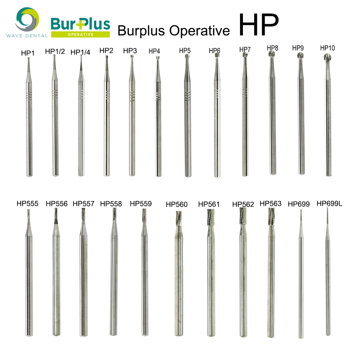 WAVE Dental Tungsten Carbide Bur Slow Speed Handpiece Burs Dental Materials HP For Straight Nose Cone Low Speed Handpiece 5Pcs