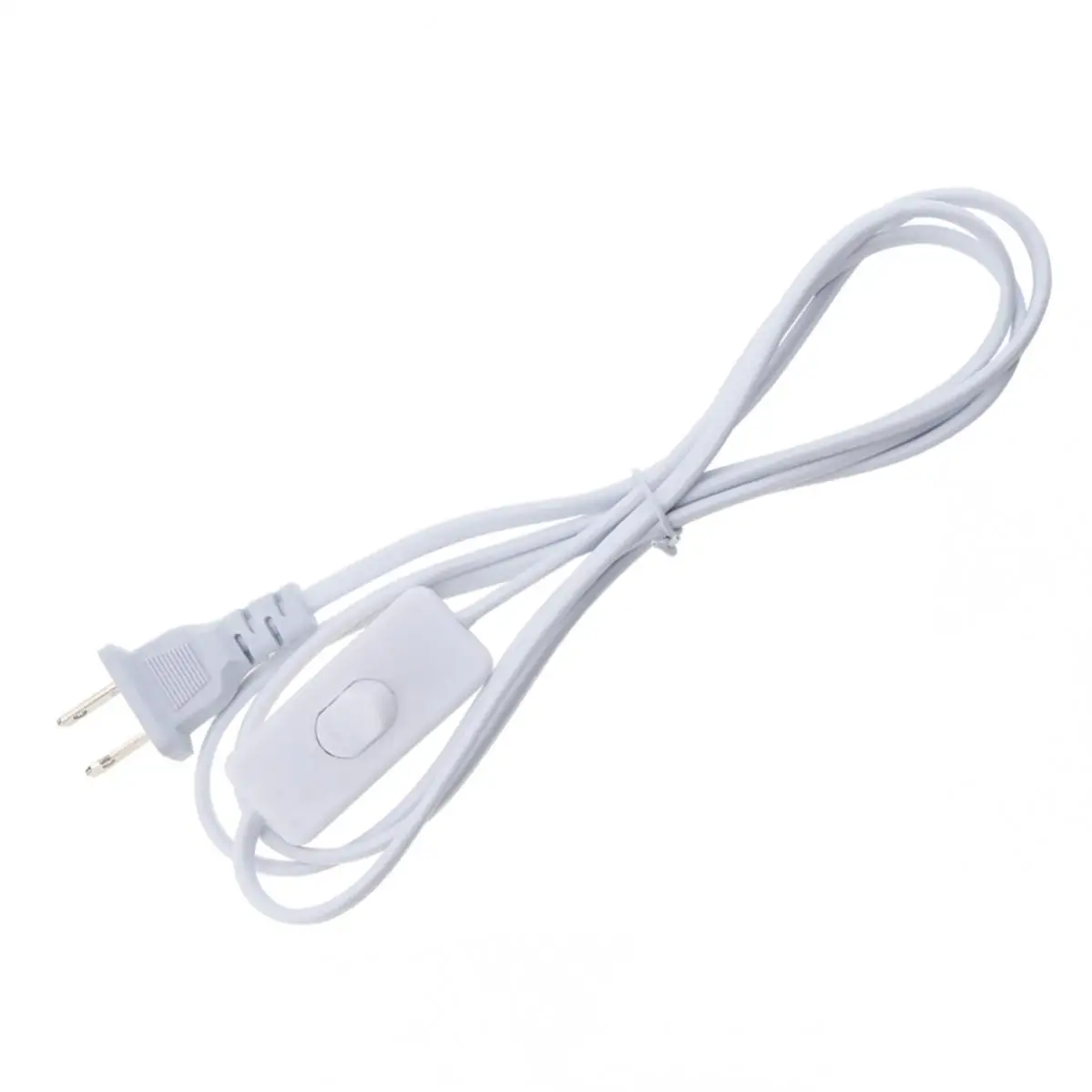 สายไฟพร้อมสวิตช์เปิด/ปิดสีขาว 303 ปุ่ม 1.8 ม. สําหรับโคมไฟตั้งโต๊ะ 150W ด้านล่าง