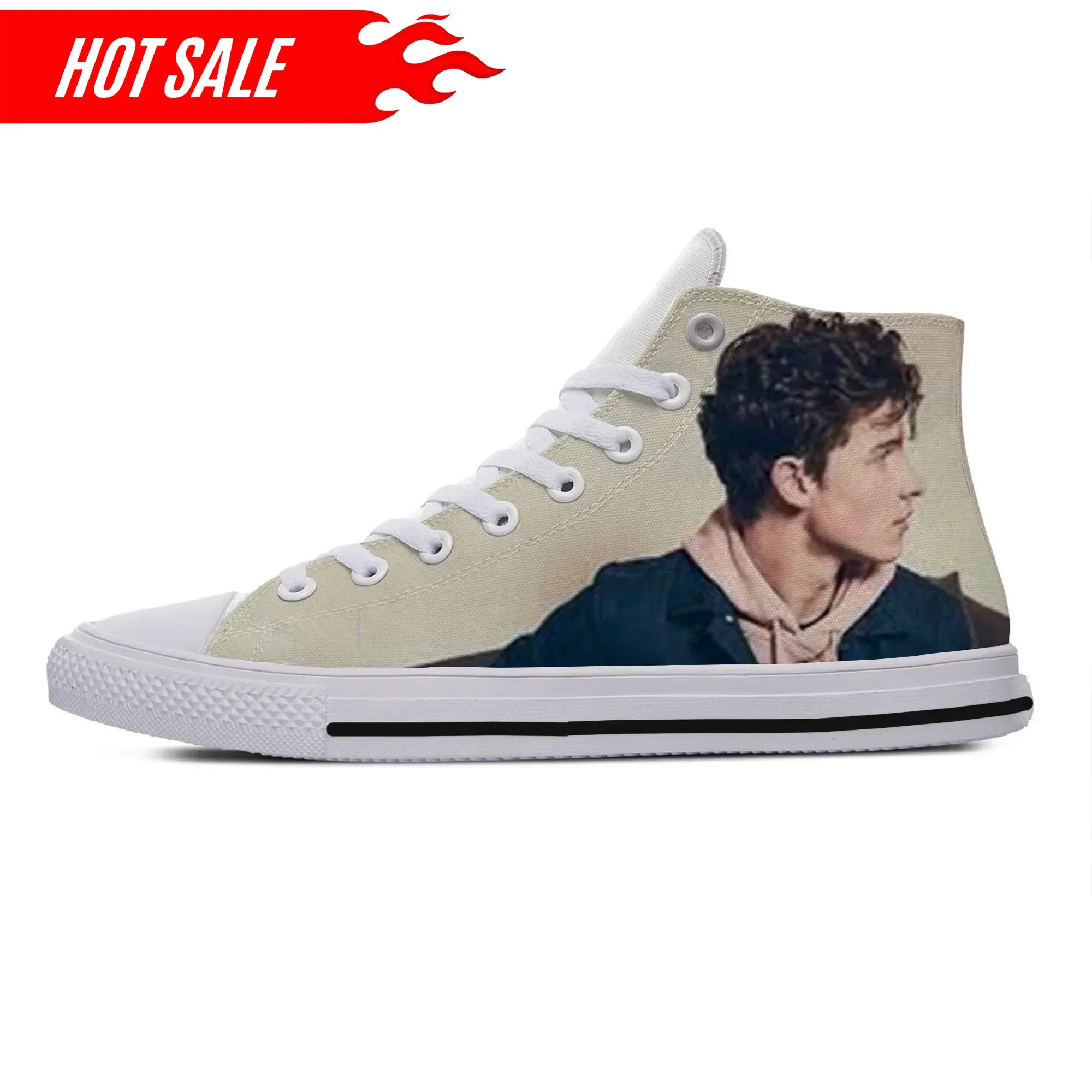 Hot Cool Funny Summer High Quality Sneakers Handiness Casual Shoes Pop Music for Men Women Shawn Mendes High Top Board Shoes