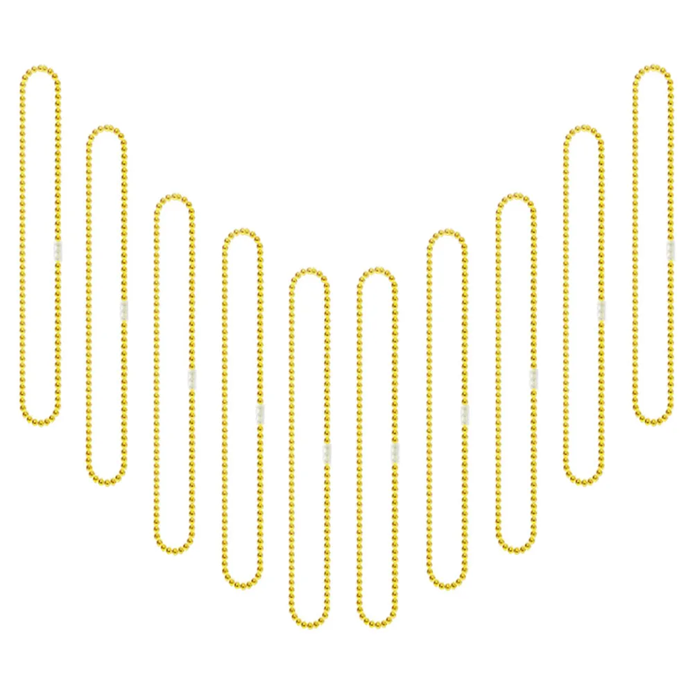 

10Pcs Plastic Beaded Necklaces Assorted Carnival Party Necklaces for Mexican Festival Decorative Beaded Necklace