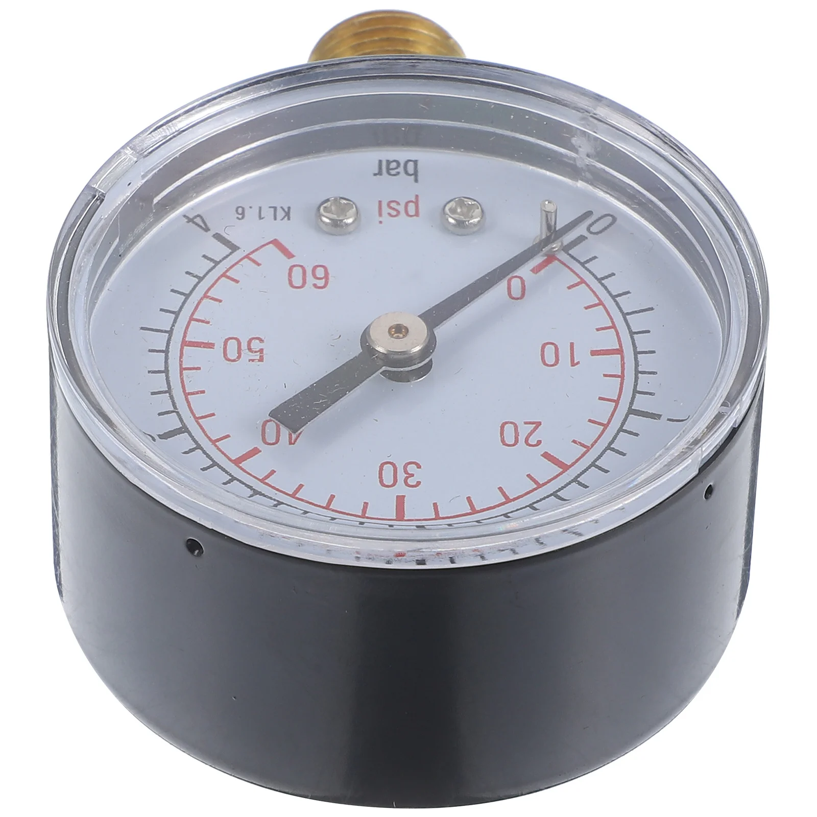

Pressure Gauge 50mm Diameter Metal Case Portable Side Mount Clear Markings for Air Water Oil Gas Non-Corrosive Npt Bar