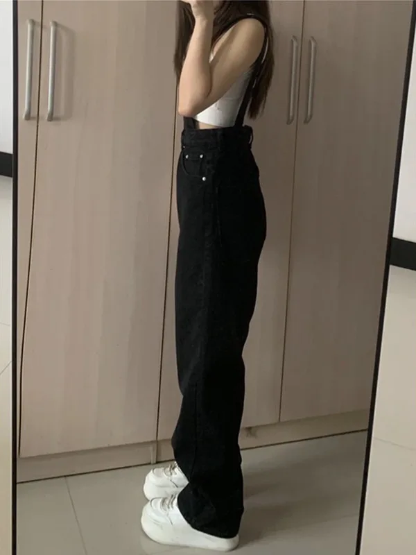 

Элегантные женские комбинезоны с бретелями, наклонный универсальный вид, открытая готическая темная техническая одежда, готический панк, на молнии, бархатная передняя сторона, наклон