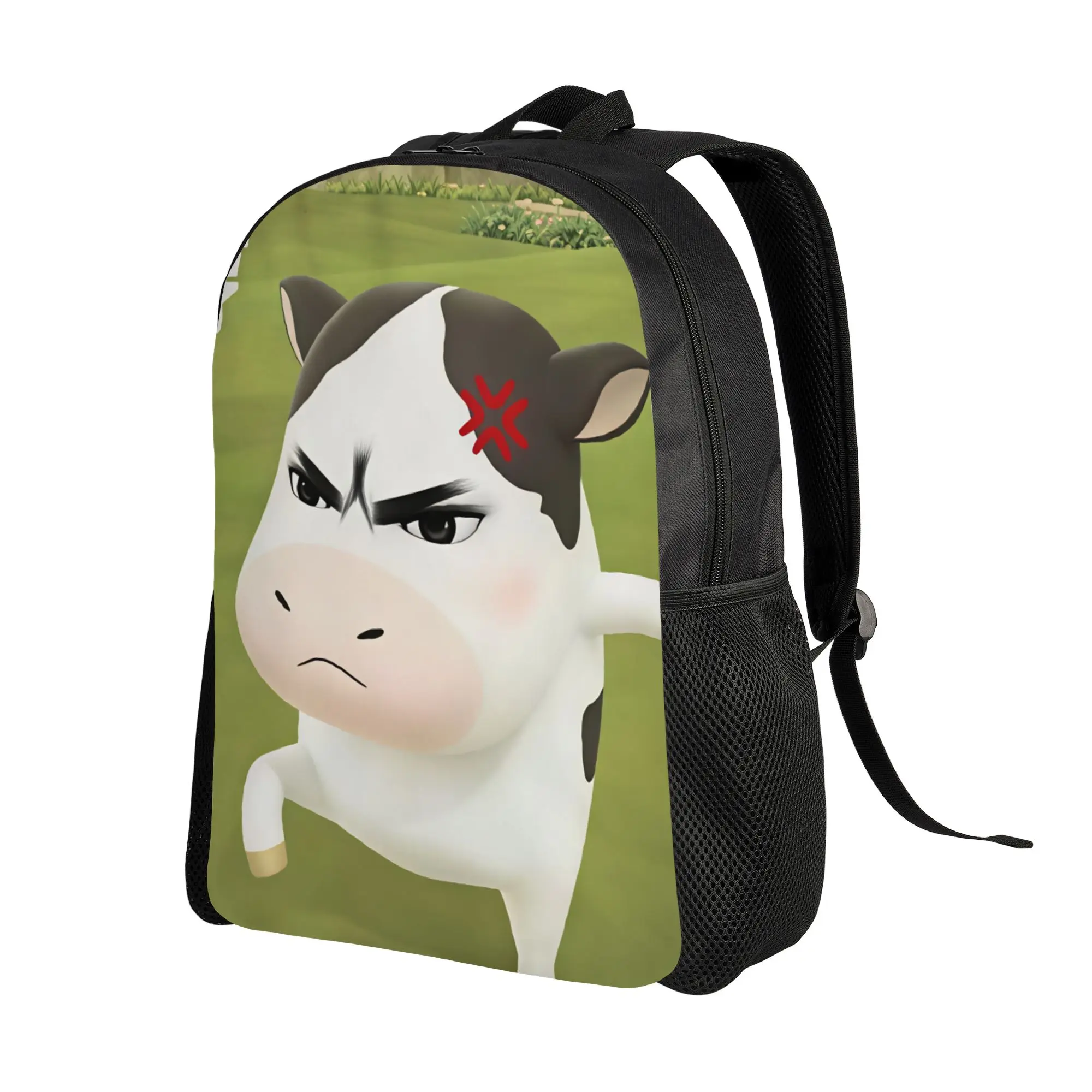 Funny Grassland Cattle Meme  Backpack  Outdoor Style Backpacks Women Kawaii School Bags Designer Pattern Rucksack