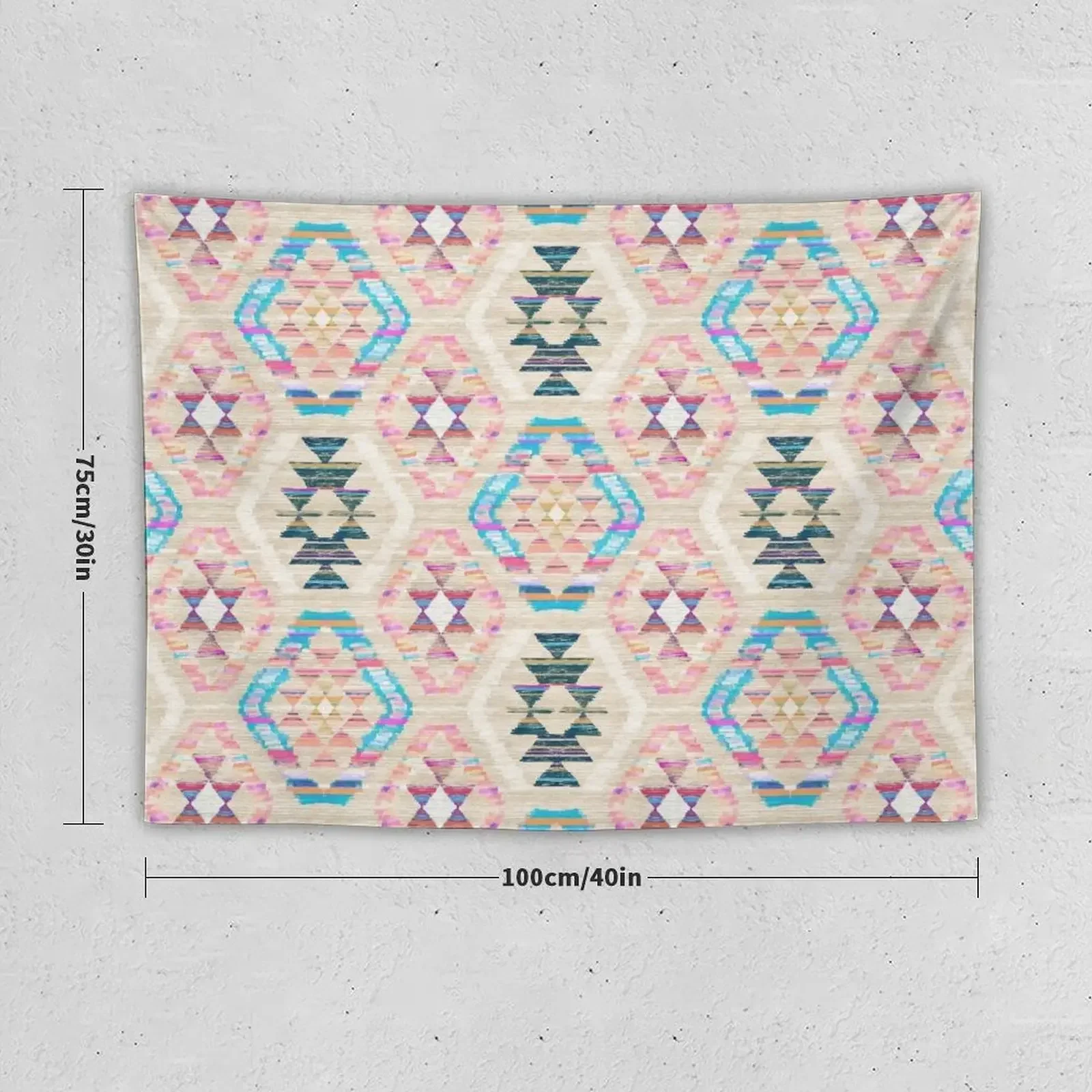 Woven Textured Pastel Kilim Pattern Tapestry Outdoor Decor Things To Decorate The Room Tapestry