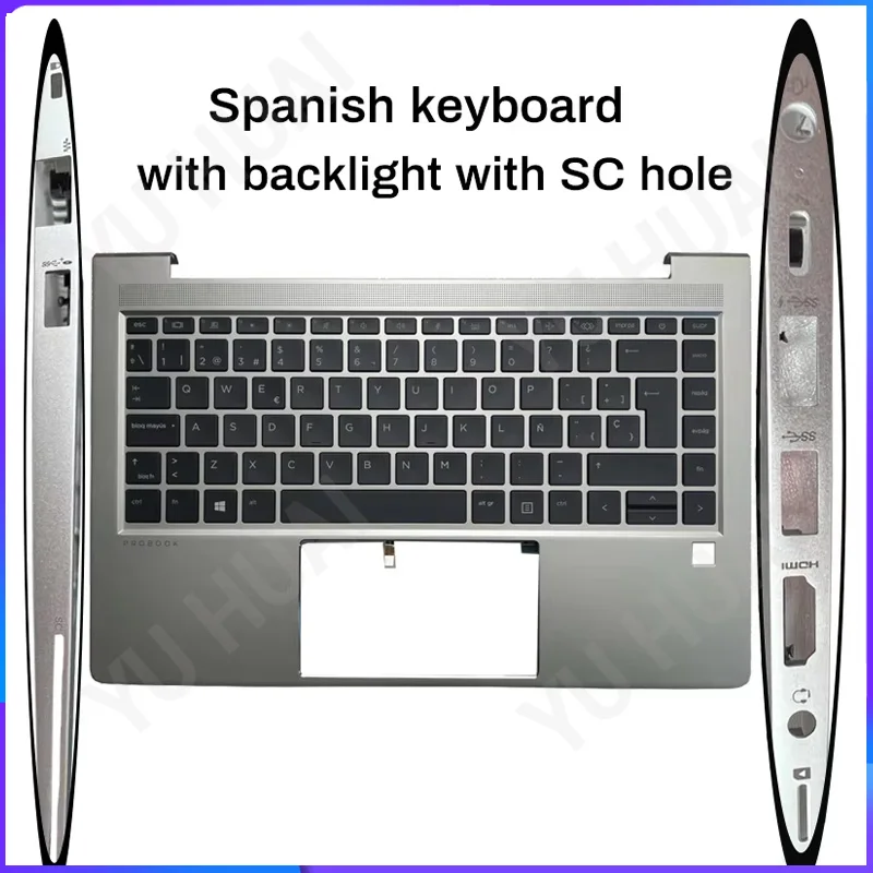 

NEW for HP ProBook 640 G8 645 G8 US/Spanish/Latin Laptop Keyboard Palmrest Cover
