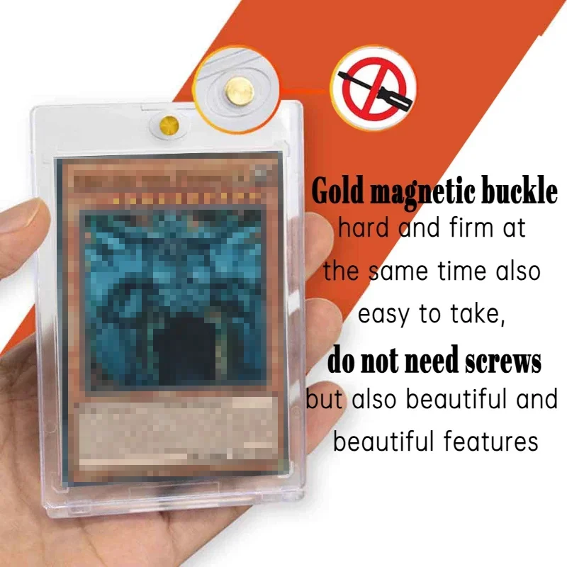 Magnetic Card Holders for Card 35PT Baseball Card Protectors Hard Transparent Protectors for Sports Standard Work Cards