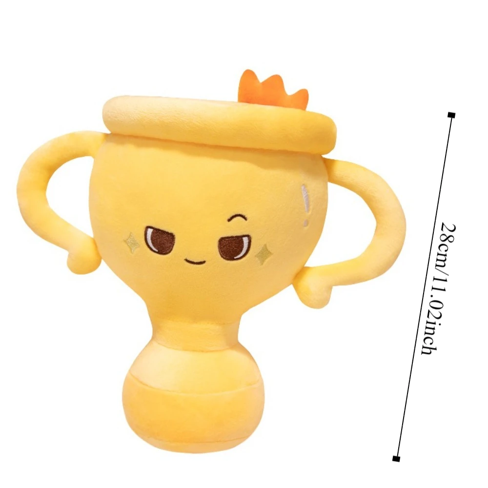Trofeo de campeón de algodón PP, juguetes de peluche, simulación de trofeo de victoria, muñeco de peluche con forma de trofeo, juguetes de peluche de animales de dibujos animados Ins