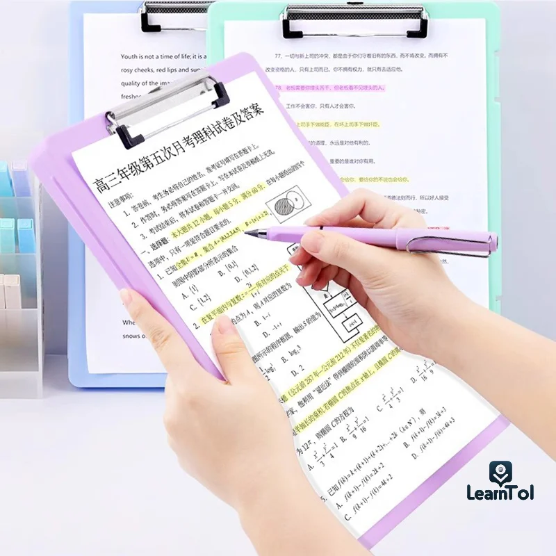 File Folder Desktop Test Paper Organizer Collect Book Card Holder A4 Documents Folder Office Stationery Document Organizer