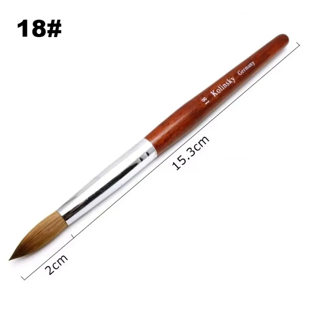 Precision Acrylic Nail Brush Imitation Mink Carving Liner Drawing Brushes Wood Handle Nail Liner Beauty Tools
