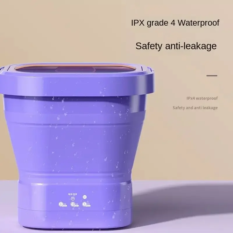 8.5L سعة كبيرة طوي غسالة المحمولة الجوارب الصغيرة الملابس الداخلية سراويل غسالة 3 نماذج مع الغزل الجاف