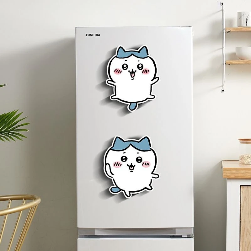 

Chiikawa Cartoon Animal Magnetic Stickers Cute Kawaii Usagi Fridge Magnets Decorative Home Kitchen Decoration Kids Room Gift Set