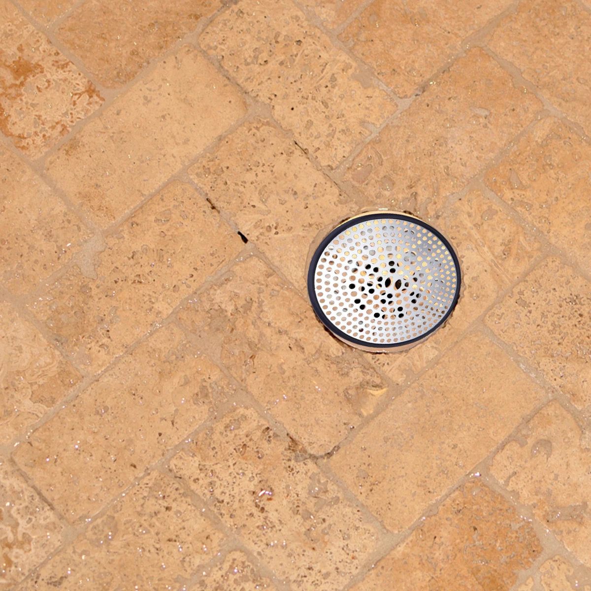 

Floor Drain Cover Strainer Grille Hair Stopper Suit for Bathroom with Silicone Bathtub
