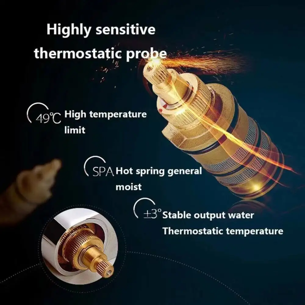 Professional Grade Brass Thermostatic Mixer For Shower Faucet Repair Universal Water Temperature Regulator