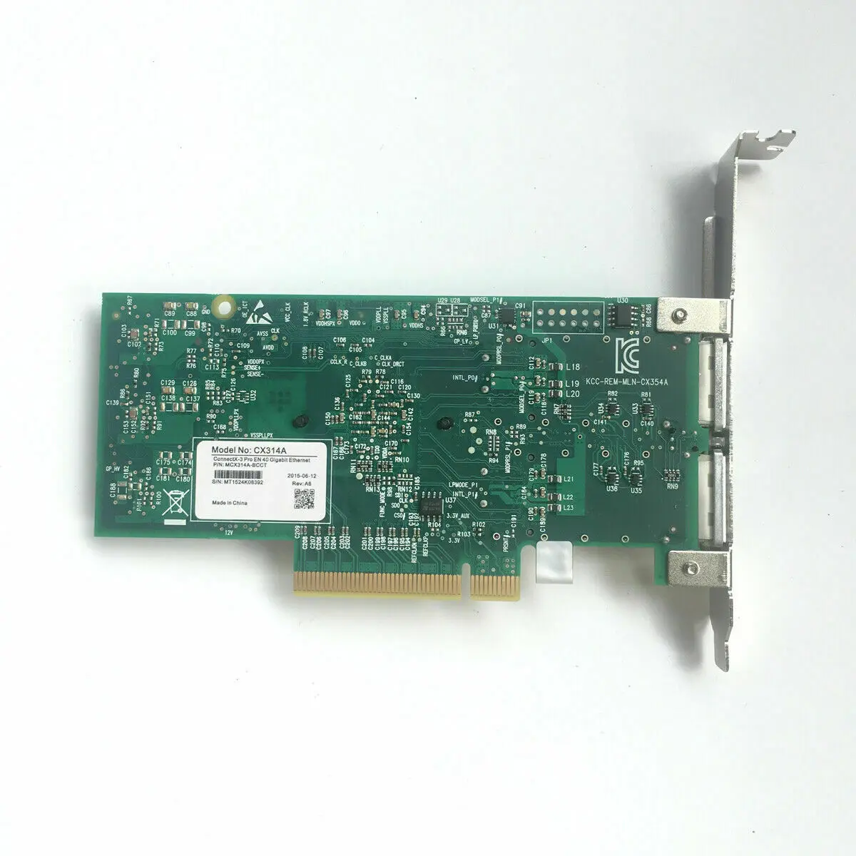 Mellanox MCX314A-BCBT/MCX314A-BCCT CX314A ثنائي المنفذ 40 جيجا بايت QSFP + بطاقة الشبكة