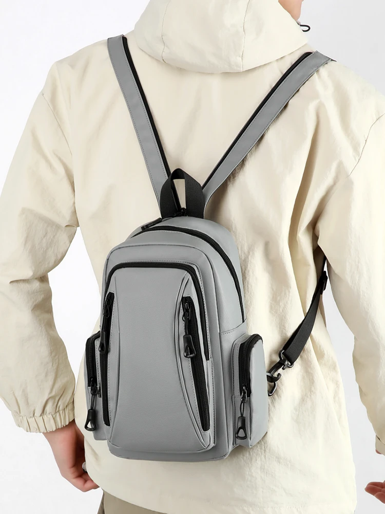 Multifunktionale Herren-Brusttasche Oxford Mini-Rucksack für Tägliches Pendeln Outdoor-Sport Reisen – Detail 2