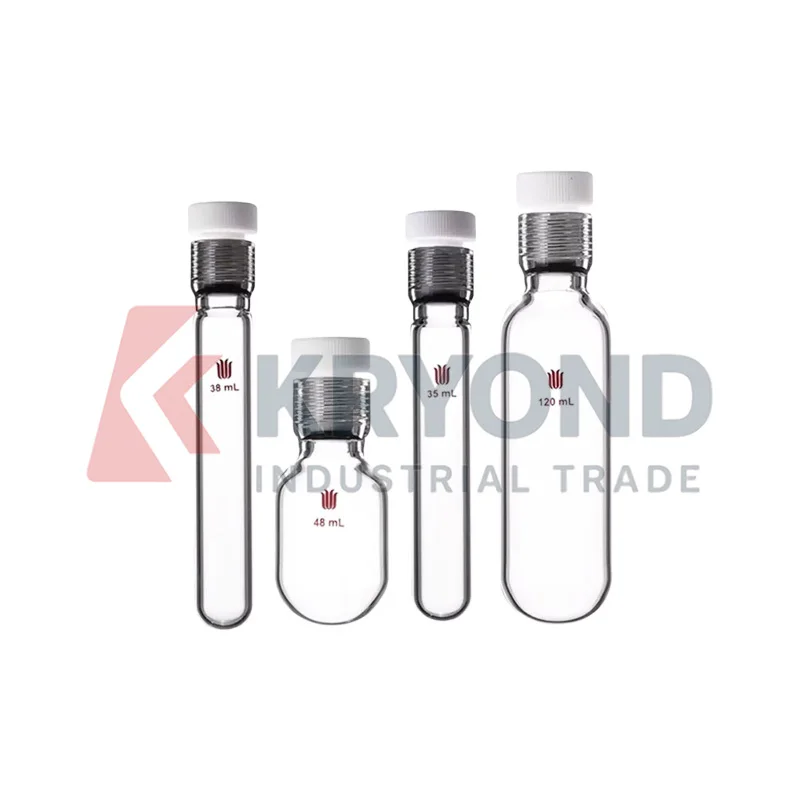 P16 Thick Wall Pressure Resistant Glass Bottle Tube 1mL 2mL 4mL 10mL 15mL 20mL 35mL 38mL 120mL High Temperature Laboratory Model