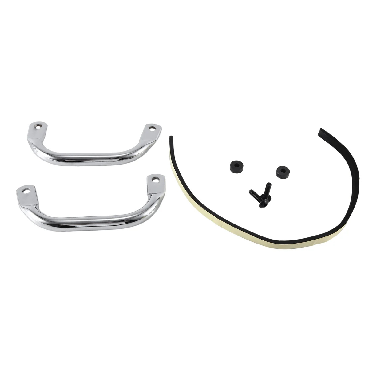 Motorcycle Passenger Rear Grab Handle Seat Hand Handle Grab Bar Rail for Vespa Primavera Sprint 150(Silver)