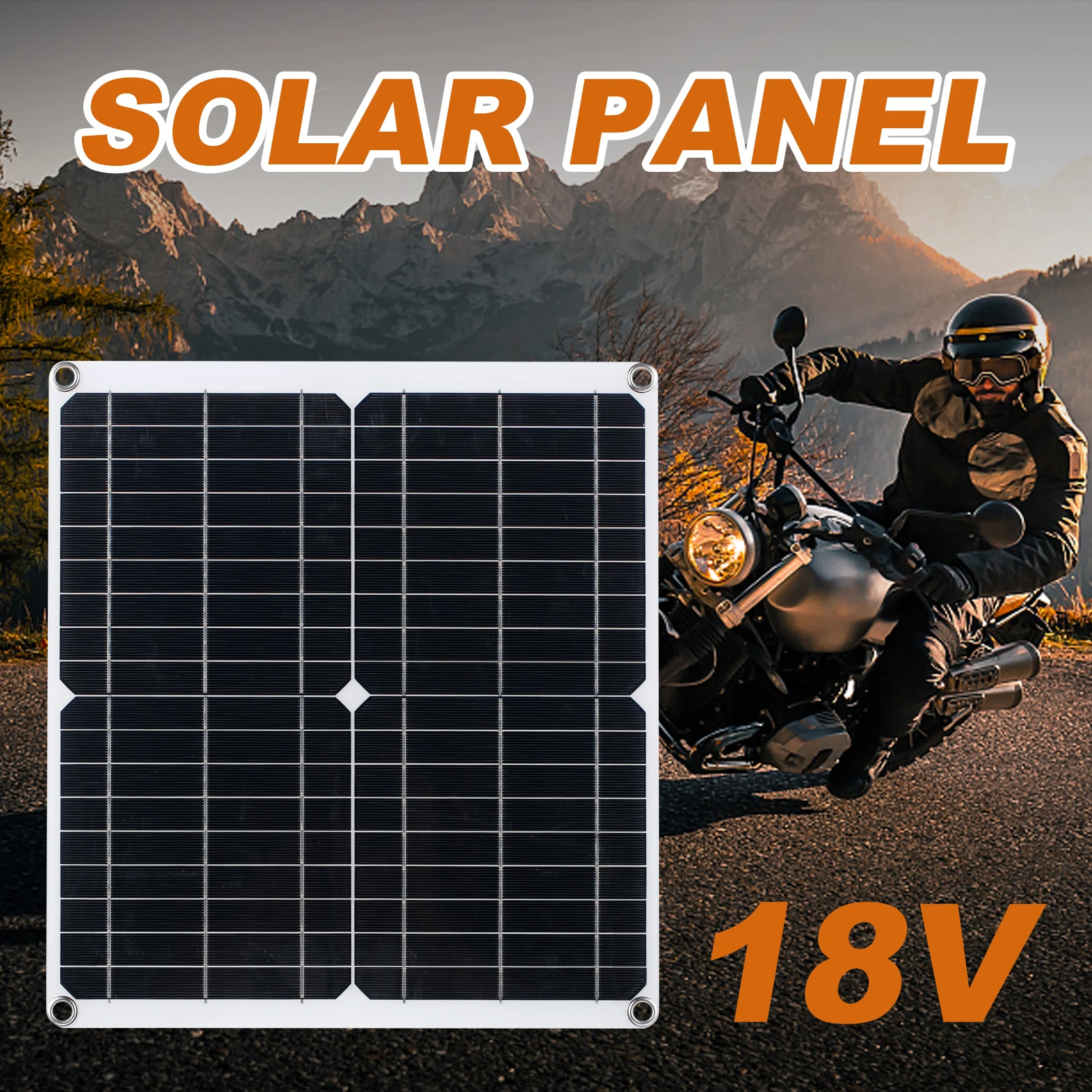 

20W Solar Panel Kit For Outdoor Car Motorcycl Boat USB Controller Cells Portable Solar Power Charger 12V 18V Battery Charger 1PC