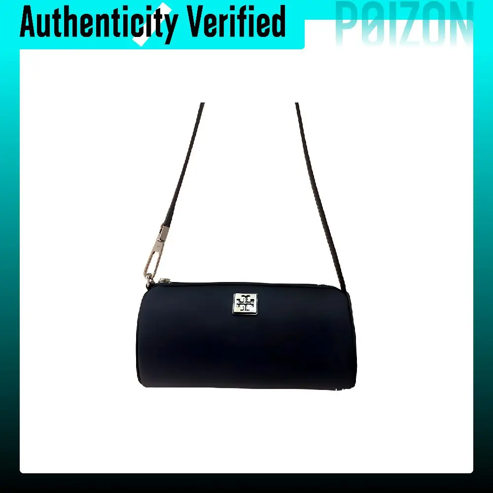 TORY BURCH VIRGINIA Fabric Cylinder Bag, Shoulder Bag Women's Black 169167-001