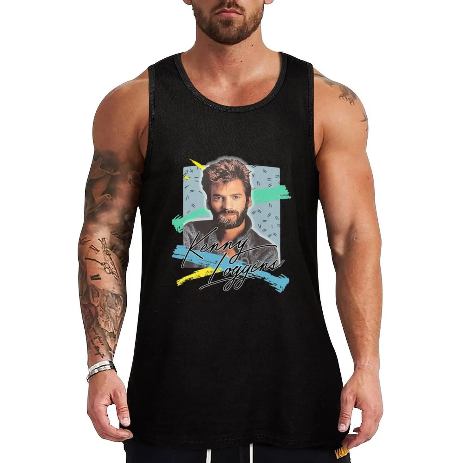 Kenny Loggins . Tank Top cotton t-shirts man sleeveless