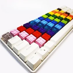 1ps DIY Building Block Keycaps Customization Mechanical Keyboard Keycaps Personalized Keyboard Decoration Accessories Gifts