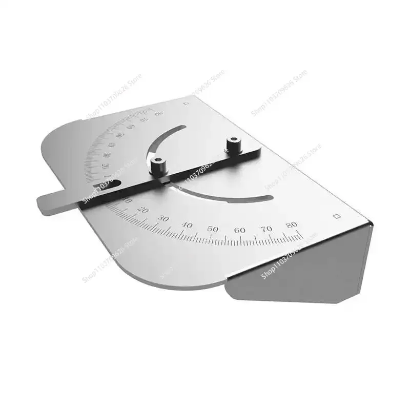 Sheet Metal Bending Tool 304 Stainless Steel Bending Machine Auxiliary Double-side Positioner T-type Angle Push Ruler