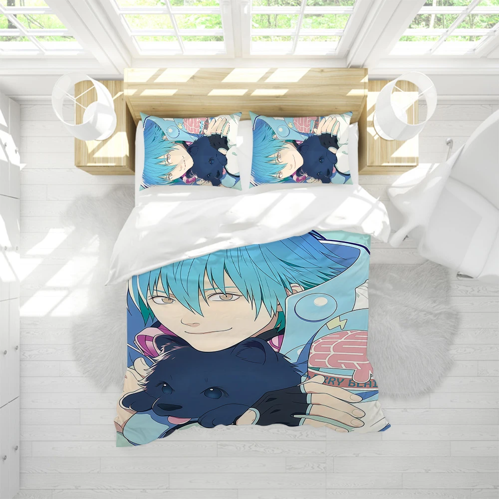 DRAMAtical Murder Aoba Seragaki Duvet Cover Set Soft Wash Bed 3 Piece Summer Comfortable Student Dormitory Home Baby Bedding