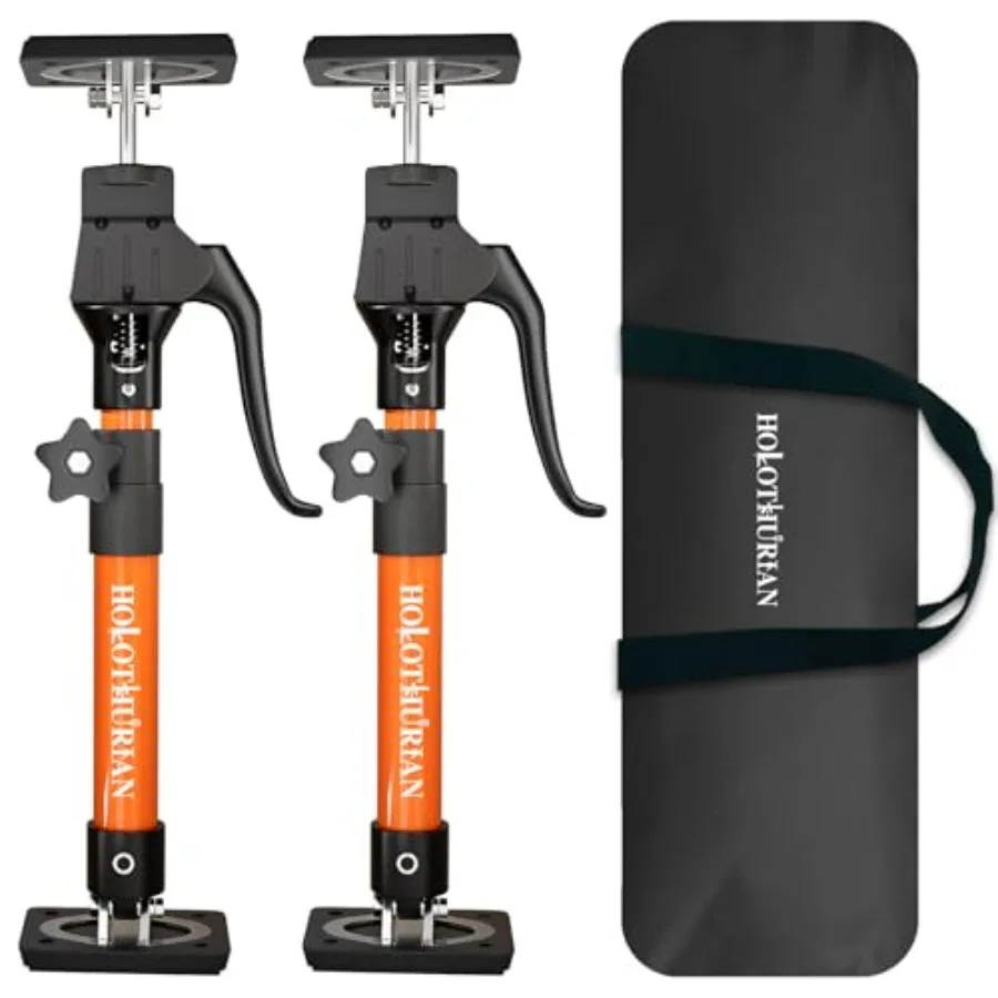 

Опора-подъемник HOLOTHURIAN для шкафов, регулируемая 15.8-23.6 дюйма, инструмент «третья рука» для установки верхних шкафов, сталь, черный, 200 фунтов (90 кг)