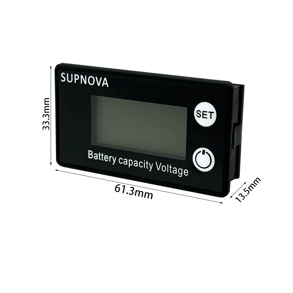 Indicador de capacidad de la batería, medidor de voltaje de CC 8V-100V, plomo ácido, litio, LiFePO4, voltímetro de motocicleta, 12V, 24V, 48V, 60V, 72V, 84V