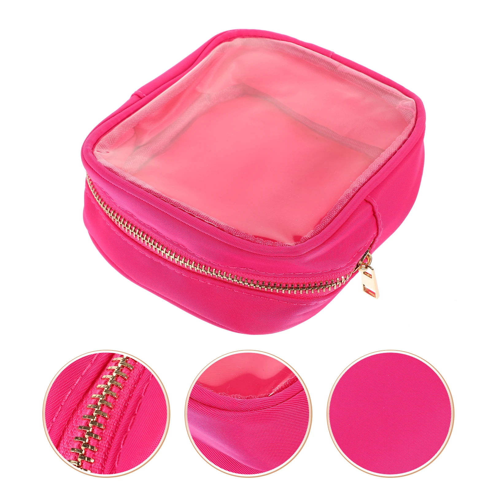 

C y Makeup Bag Clear PVC Clear Bag Storage Travel Accessories Zipper Pouch For Women Sturdy Portable