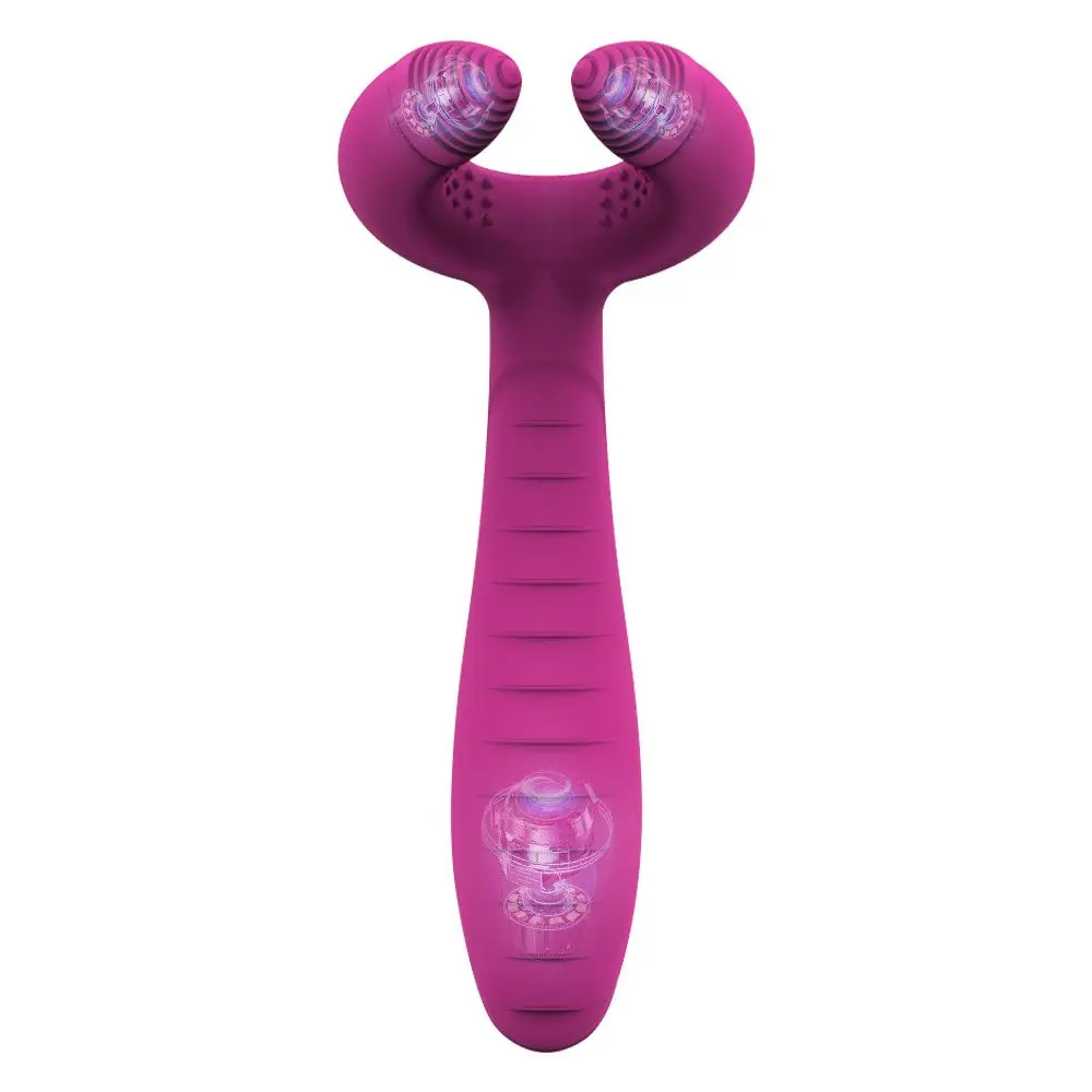 Three Motor Clip Vibrator Nipple G-spot Stimulator Dildo Female Masturbation Vagina Anal Massager Adult Sex Toys for Woman Man