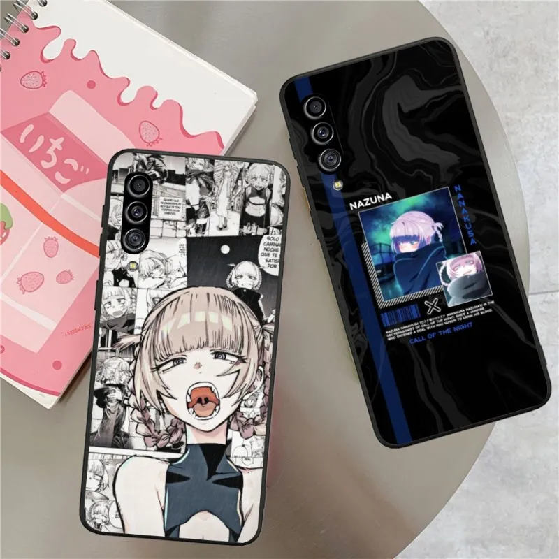 Anime Nazuna Call Night Phone Case for Samsung Galaxy S23 S22 S21 S10 S9 S8 Plus Ultra Black Soft Phone Cover Funda