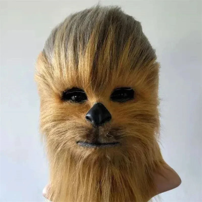 ♥2026 New Halloween Costume Cosplay Party Prop Film Chewbacca Head Masks A P E Man Mask Gloes ★★★ view 4