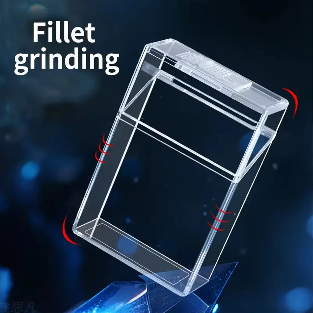 Transparent Portable Cigarette Case for Men 20Count Soft Hard Pack Universal FlipTop Cigarette Shell Cover Thickened Pressure