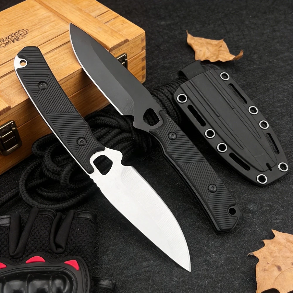 

Новый нож 2048 Jungle с фиксированным лезвием и ножнами, лезвие 8Cr13MoV, нейлоновая ручка, нож для кемпинга, походный нож для выживания, EDC