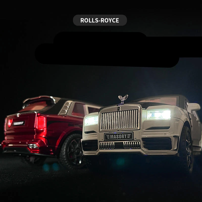 1:24 Rolls Royce SUV Cullinan Masory Hợp Kim Luxy Mô Hình Xe Ô Tô Diecasts Kim Loại Đồ Chơi Xe Mô Hình Mô Phỏng Âm Thanh Và Ánh Sáng Trẻ Em quà Tặng