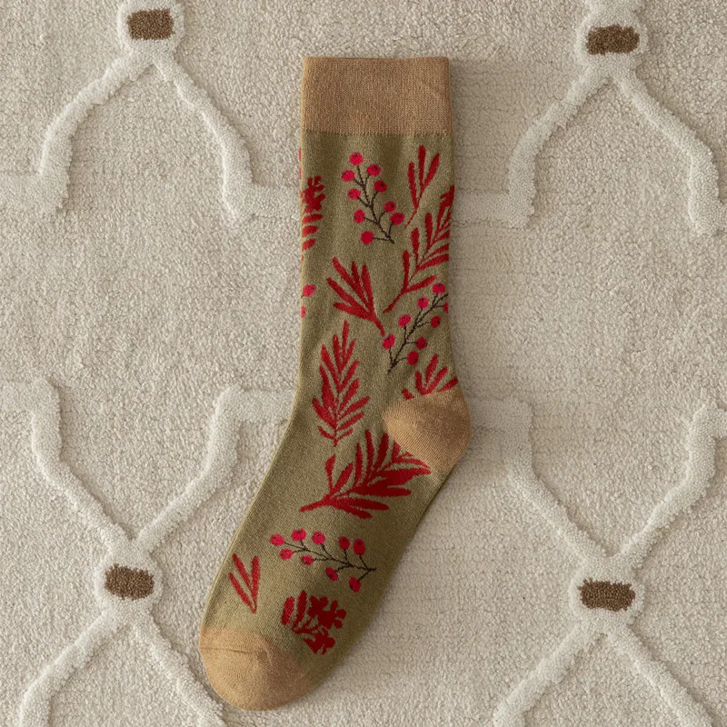 

Retro Crew Socks Women Korean Style Vintage Streetwear Women Socks Fashion Harajuku College Style School Girls Cotton Long Socks