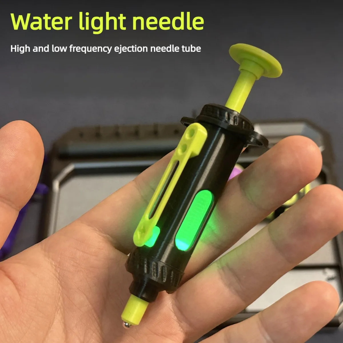 KEYI EDC Hyaluronic Acid Injection Pen-shaped Rotating Push-and-Press Compound Finger Decompression Toy