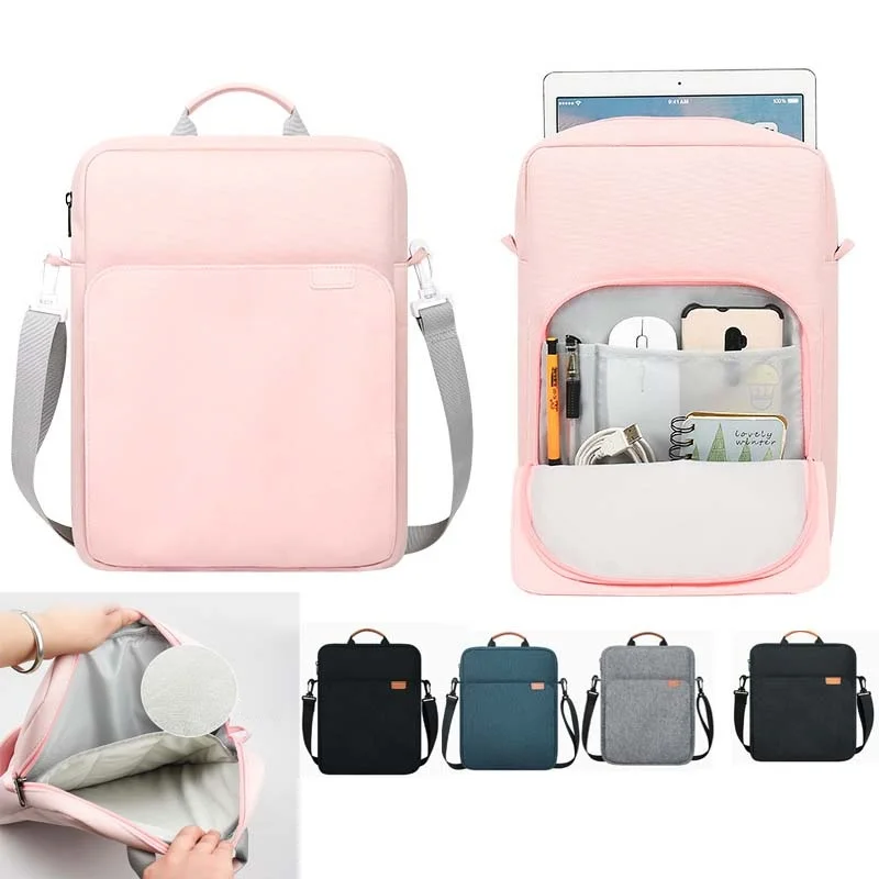 

for Honor MagicPad4 2 MagicPad 3 Pro 12.3inch Bag with Shoulder Strap Handle Zip Pouch Pocket for Mouse Keyboard Sleeve Case