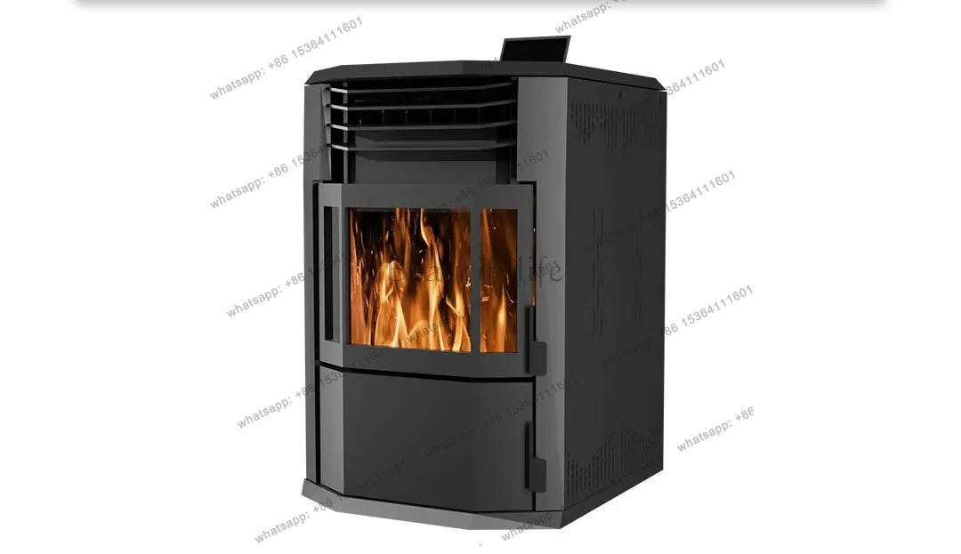 Factory Direct Sales O 10kW Automatic Modern Indoor Wood Burner Biomass Pellet Stove Central Water Heating Free-standing For Hom