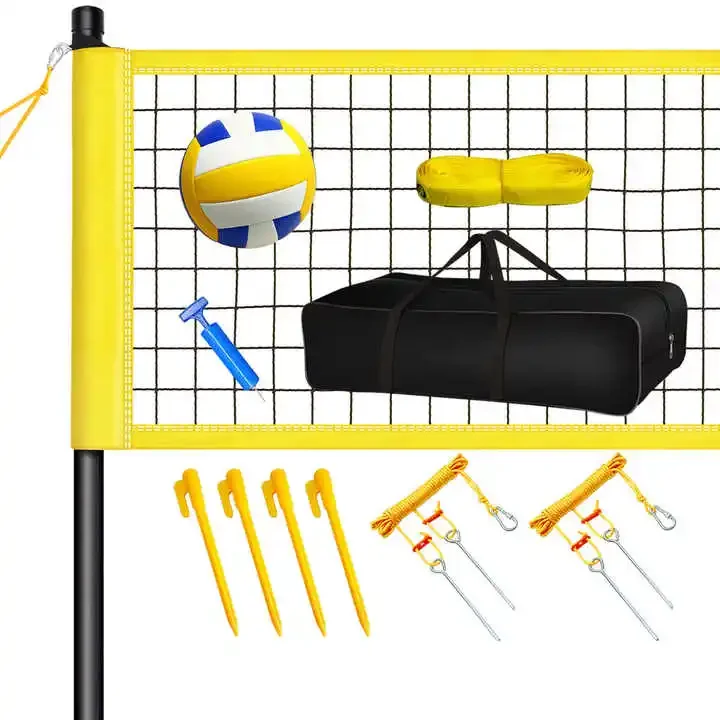 2026 Sturdy And Durable Metal Material Outdoor Portable Beach Volleyball Set Net